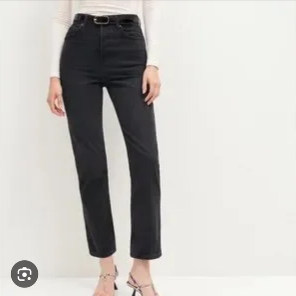 Reformation Cynthia high rise straight jeans 27 vana fits like 26 - Picture 1 of 8